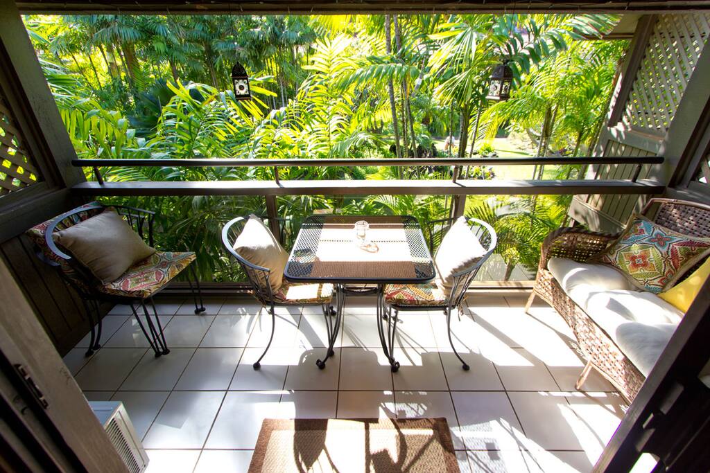 Lanai from living room