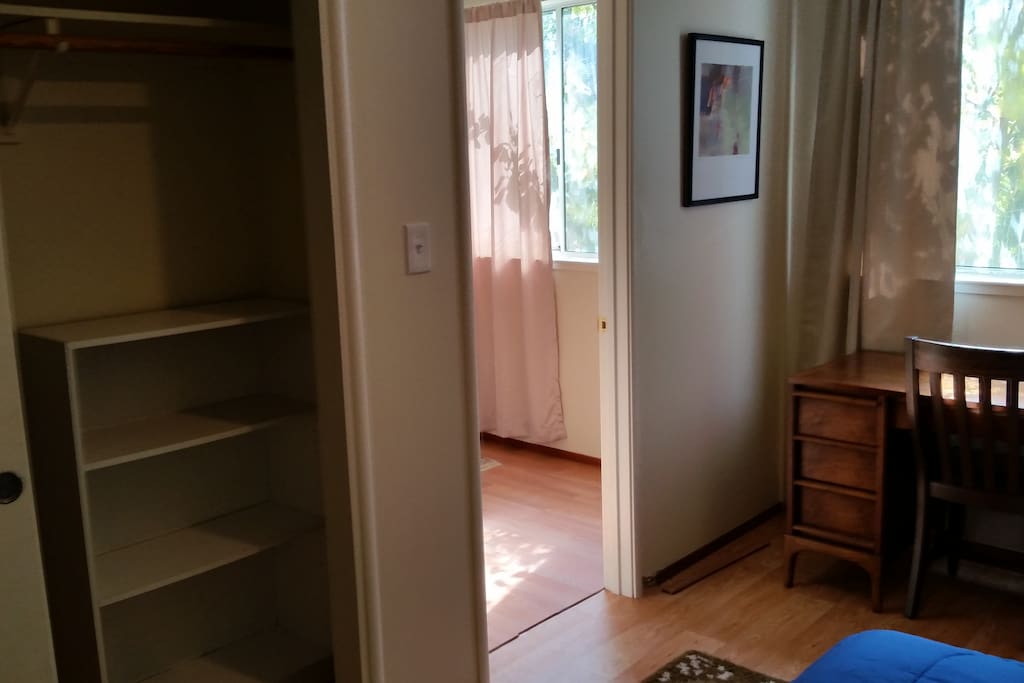 Bedroom Closet and Desk