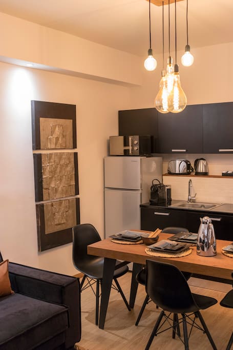 Living room & kitchen