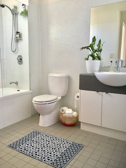 Private guest bathroom