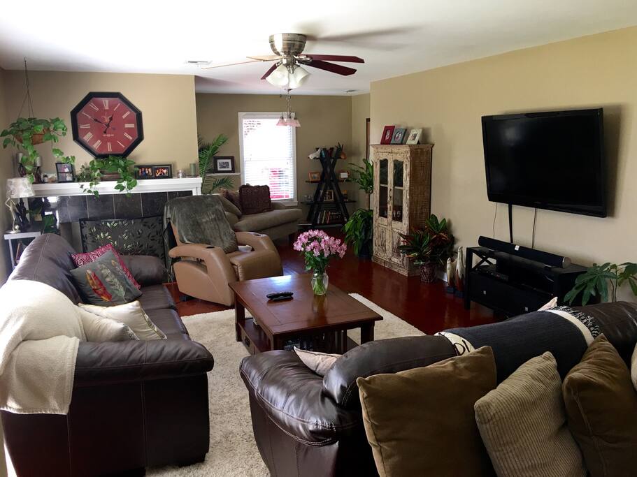 Warm and cozy living room.
