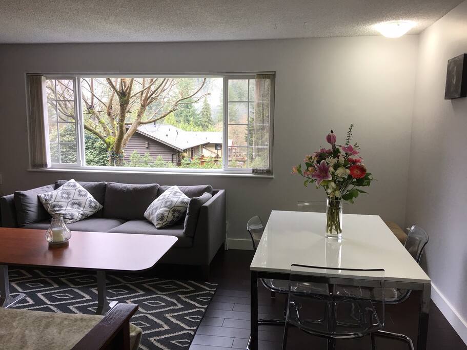 Ground level suite with view
