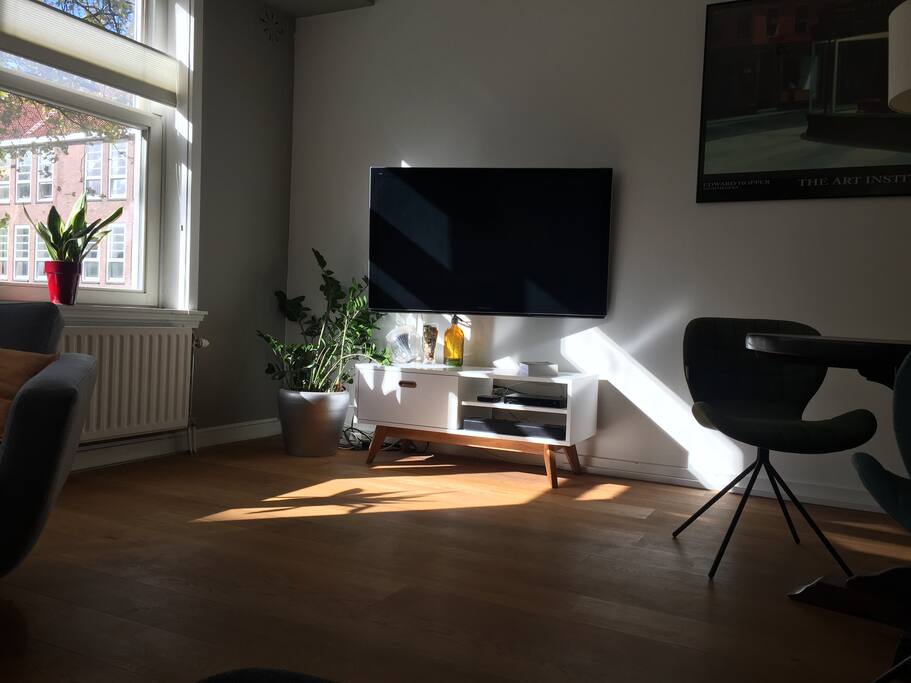 Woonkamer om 3 uur in de middag.