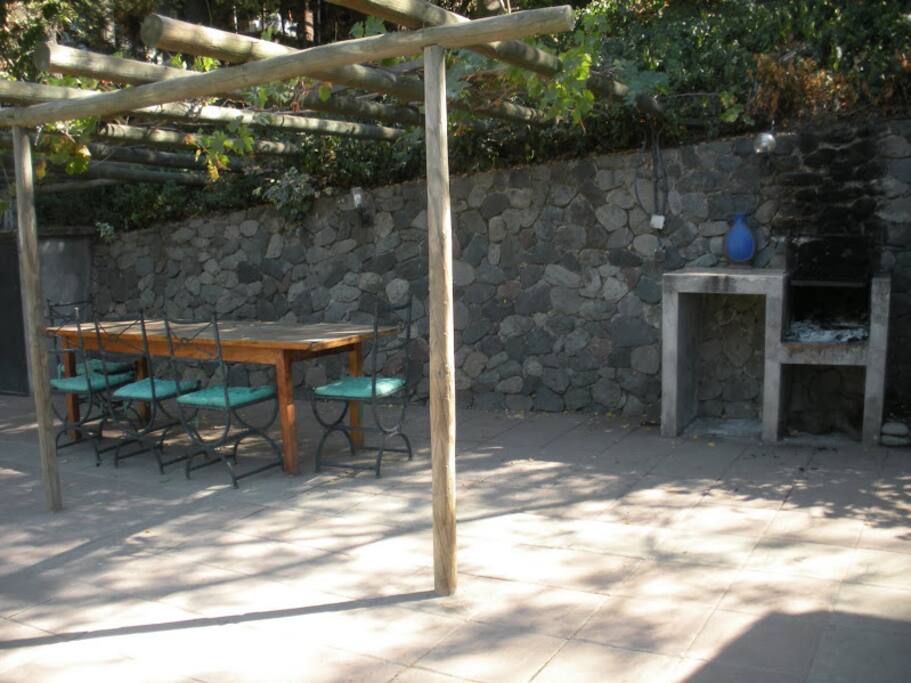 Terrace and barbecue