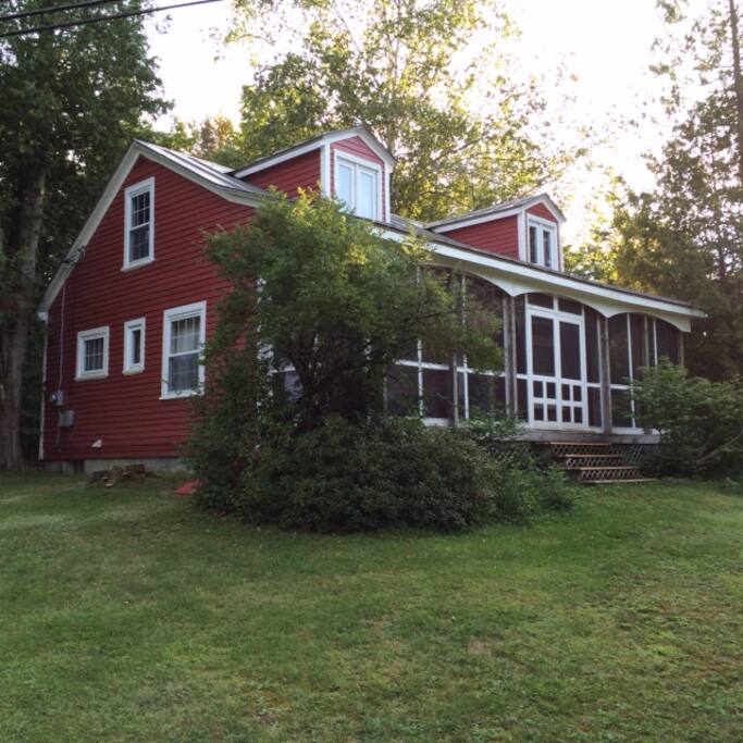 North side of the house, porch with screen