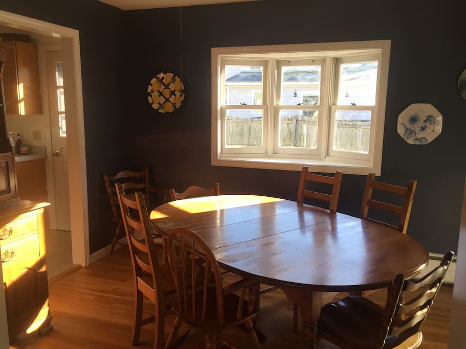 Dining Room with great afternoon light