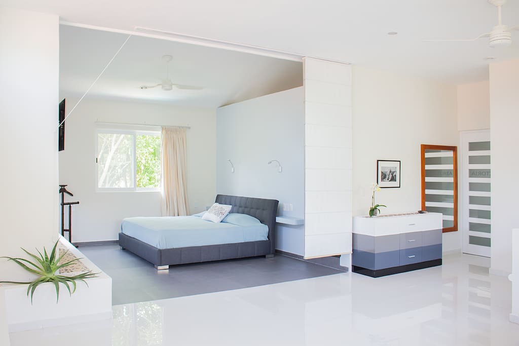 70 square meters Loft! The master bedroom with King-size bed!