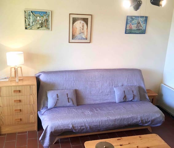 Gruissan, proche village Studio cab de 29m2