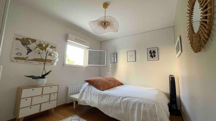 1 .ª planta habitación doble con
vistas al jardín