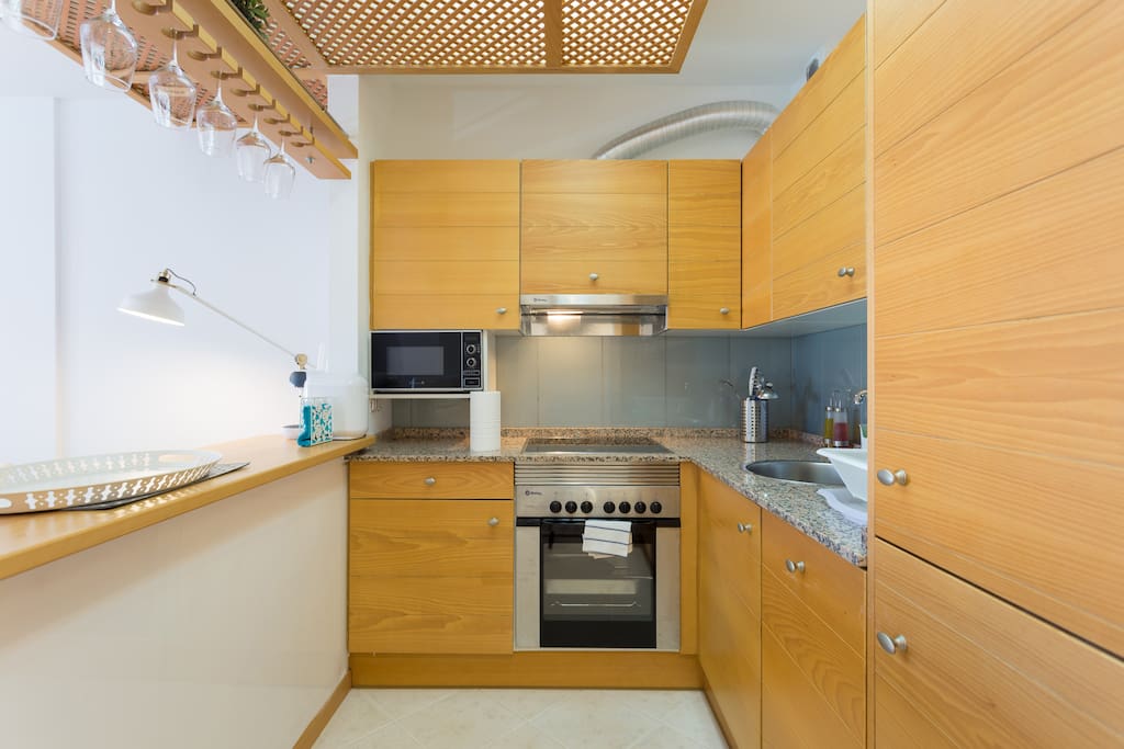 kitchen fully equipped with everything you need for cooking