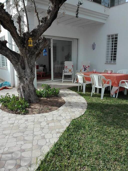 Veranda en face du salon