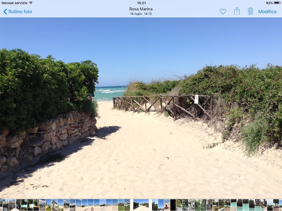 Ingresso spiaggia
