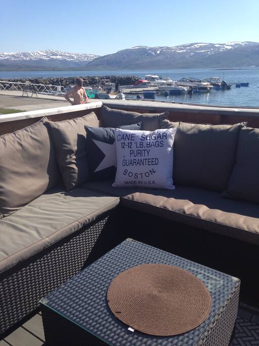 Utesofa på verandaen