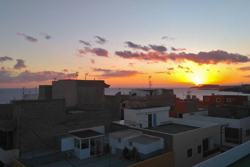 Roof Terrace at Sunset