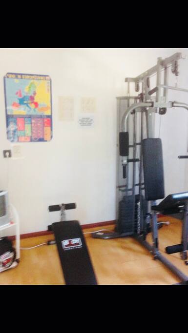 Inside gym