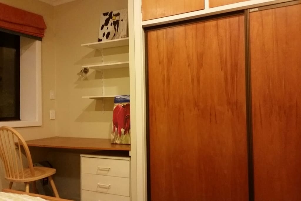 The wardrobe & desk