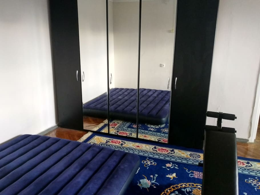 your big room with mattress