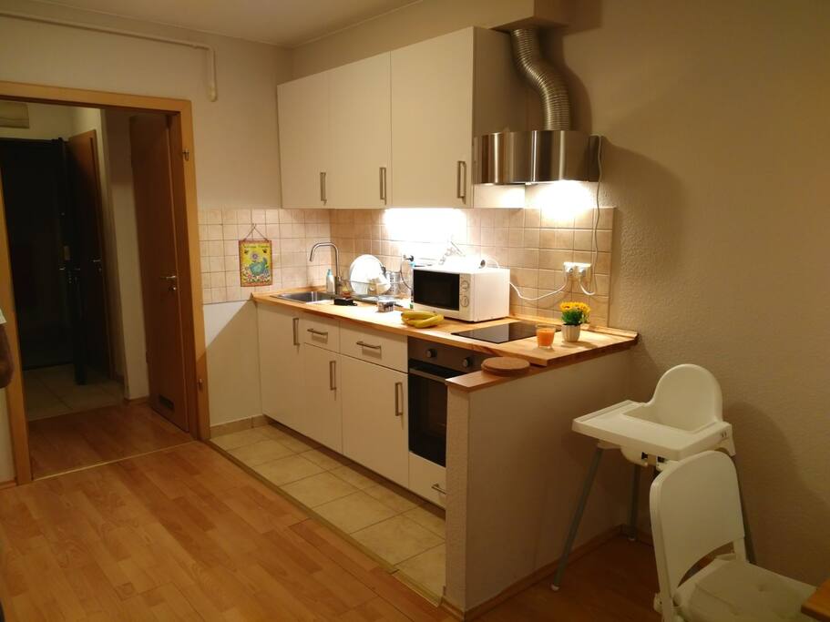 the brand new kitchen as of January 12. 2018
