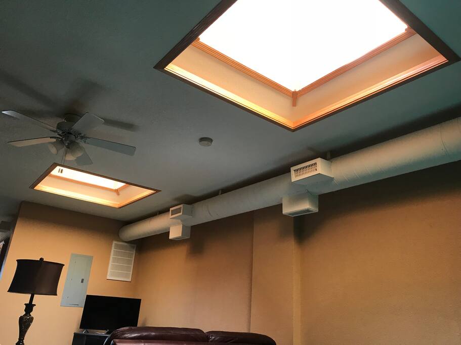 Sky lights.