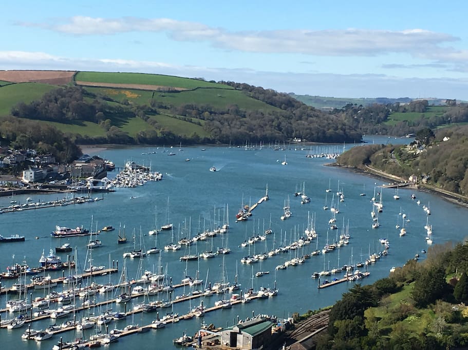 Fantastic birds eye views of the River Dart