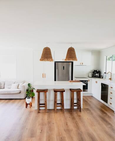 Pet friendly beach home, 3 bedrooms with a pool!