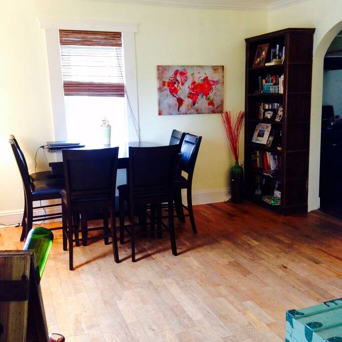Dining Room with Bookshelf!