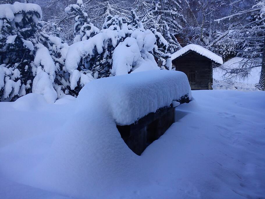 L'hiver sur la terrasse