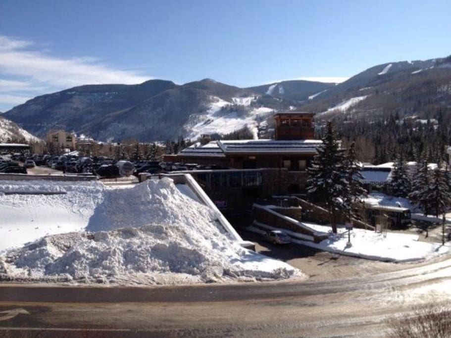 View from Condo up the mountain
