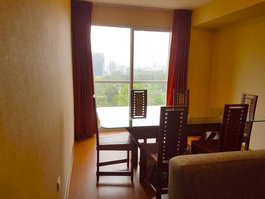 Living room with view