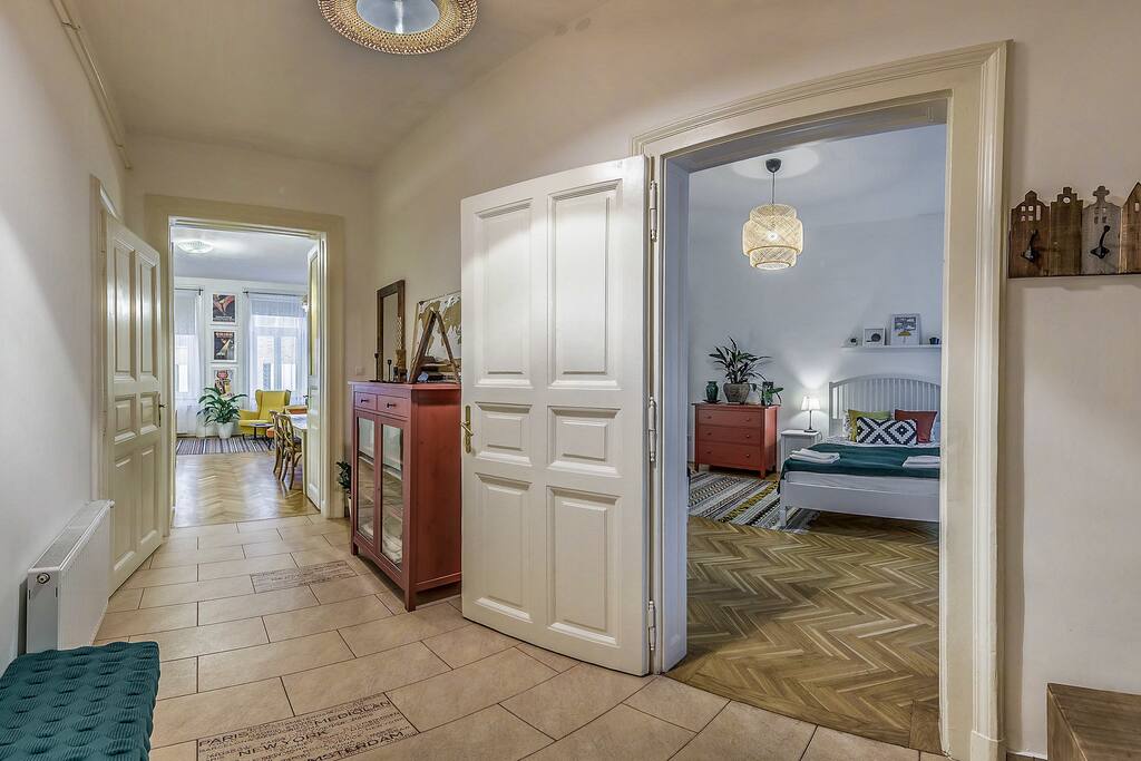 The hallway right after entering my home