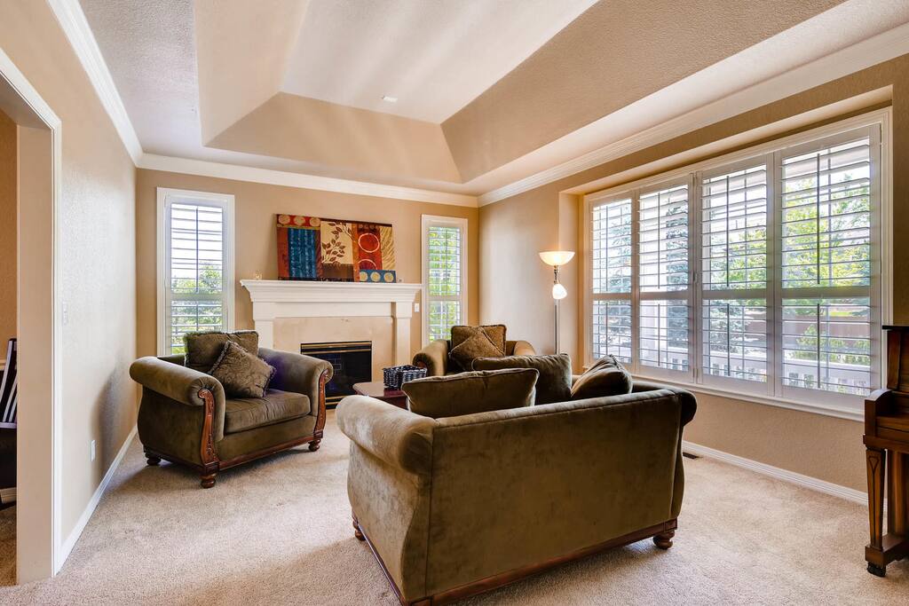 Living Room with Fireplace