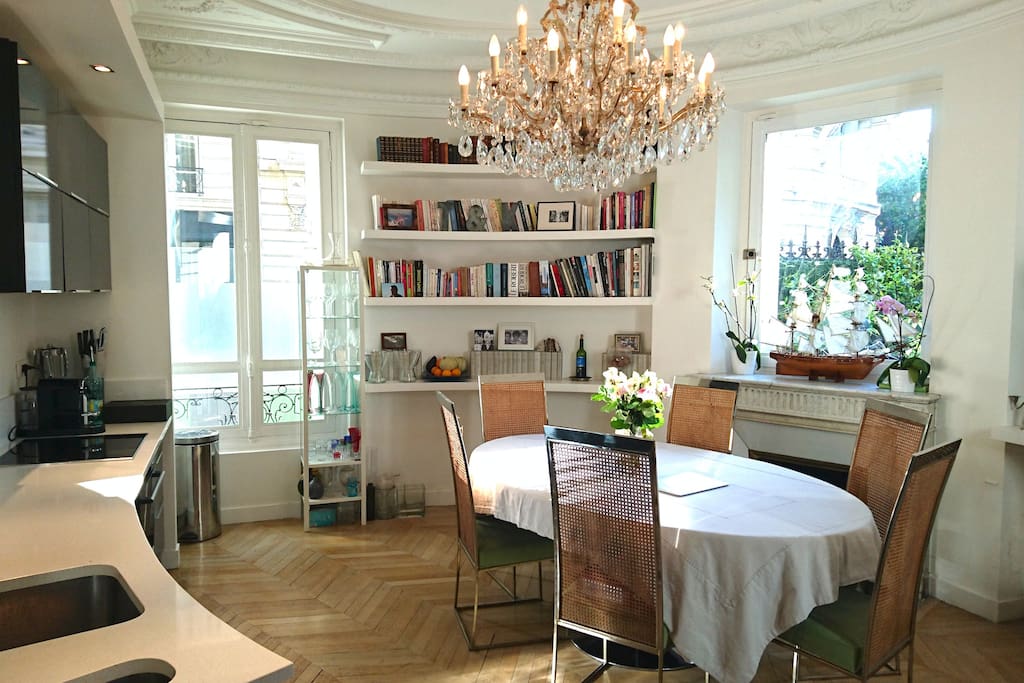 kitchen and dining room
