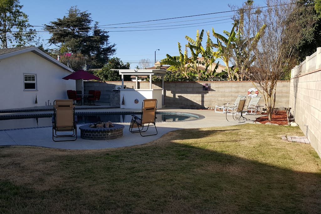 Lots of space in this backyard recreation center.