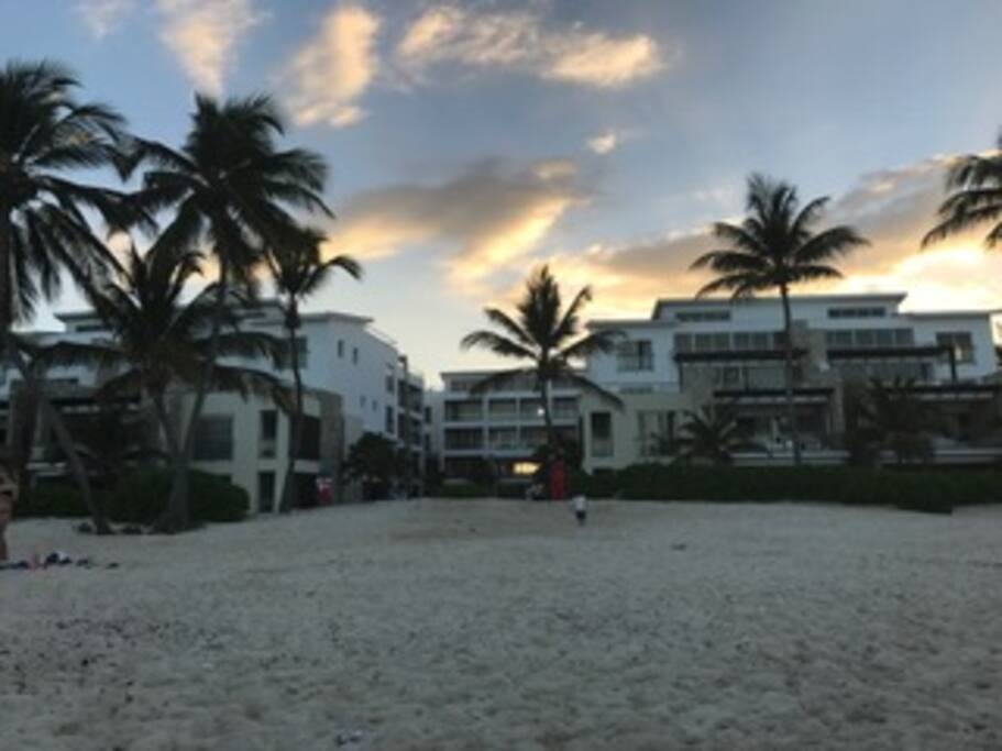 View from the beach