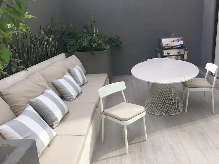 Private terrace perfect for a BBQ
