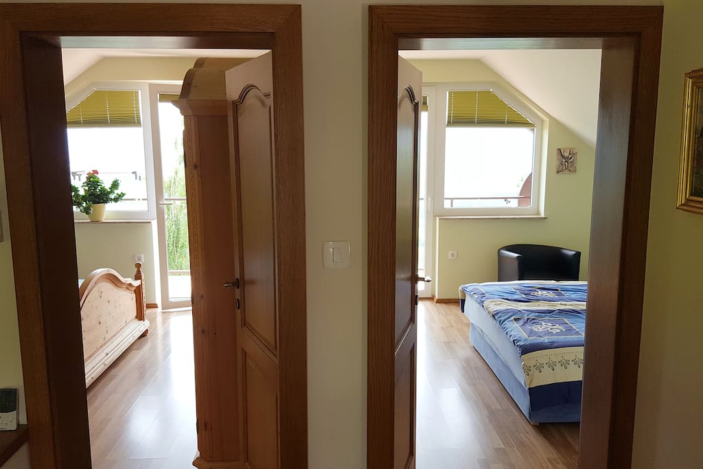 One bedroom for you and one for the kids. Or 4 adults.