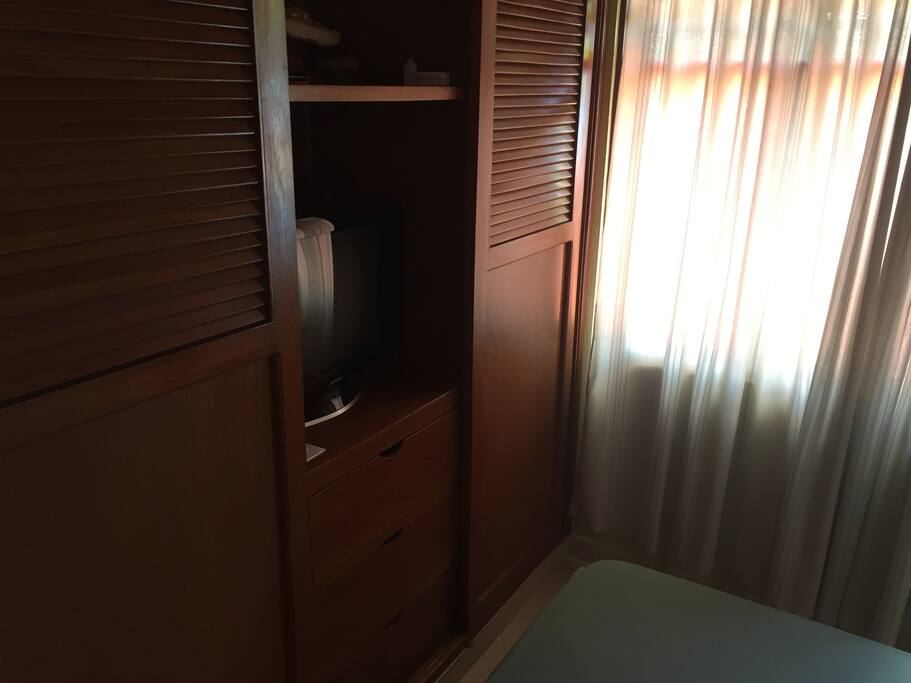 dormitorios con closet y tv