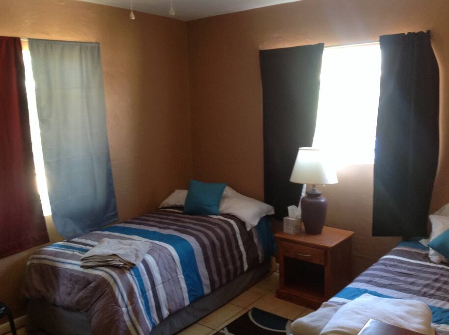 Bedroom with two twin beds