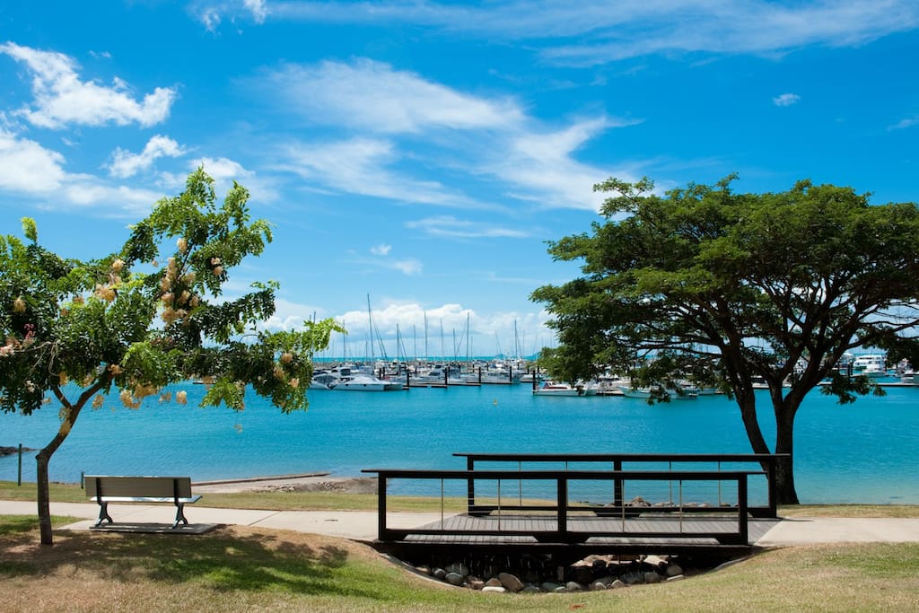 Waterfront boardwalk