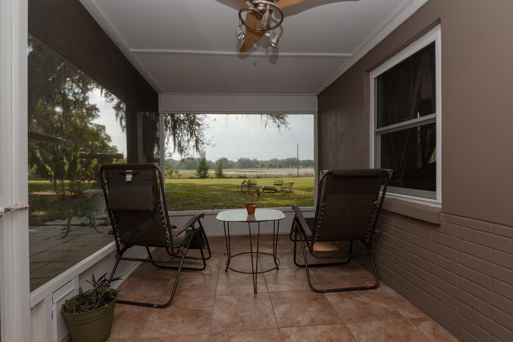 Private patio for guests