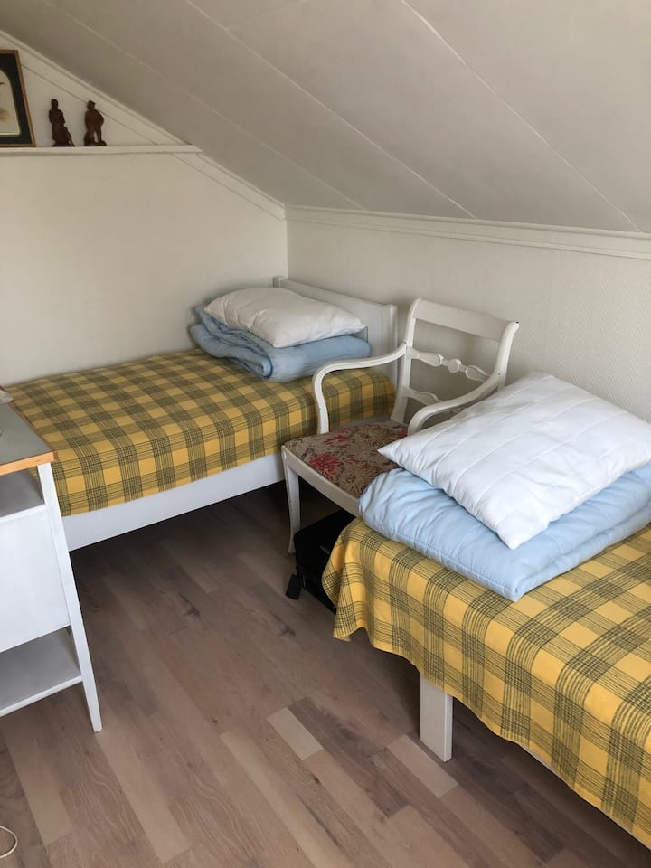 Spálňa s jednolôžkovými posteľami