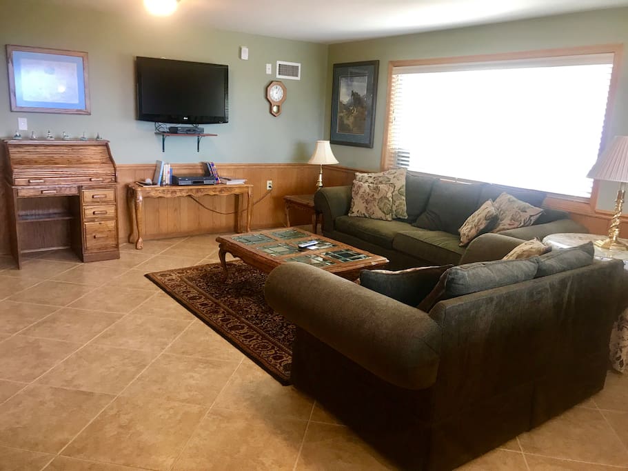 Ample space with cable TV included.