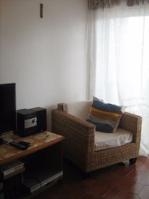 Television, music centre, DVD