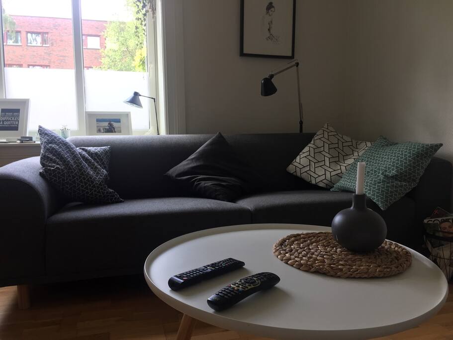 Sofa kan brukes som seng
