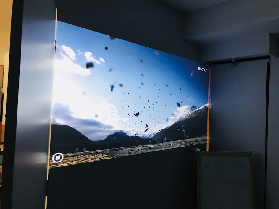 The project for guest who wanna enjoy the movie or TV.
