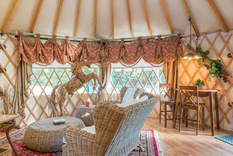 Yurt at Danvile, glamping at its best