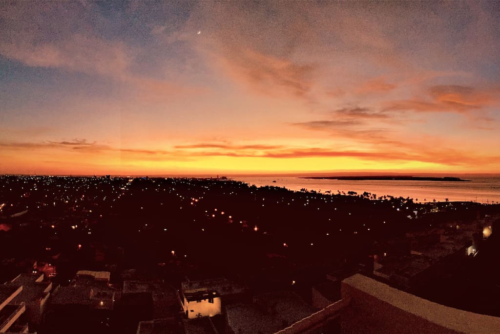 Sunset from teraces