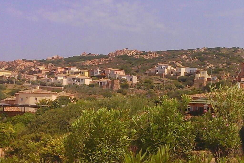 Calarossa, Nestled On A Hill Above The Coast