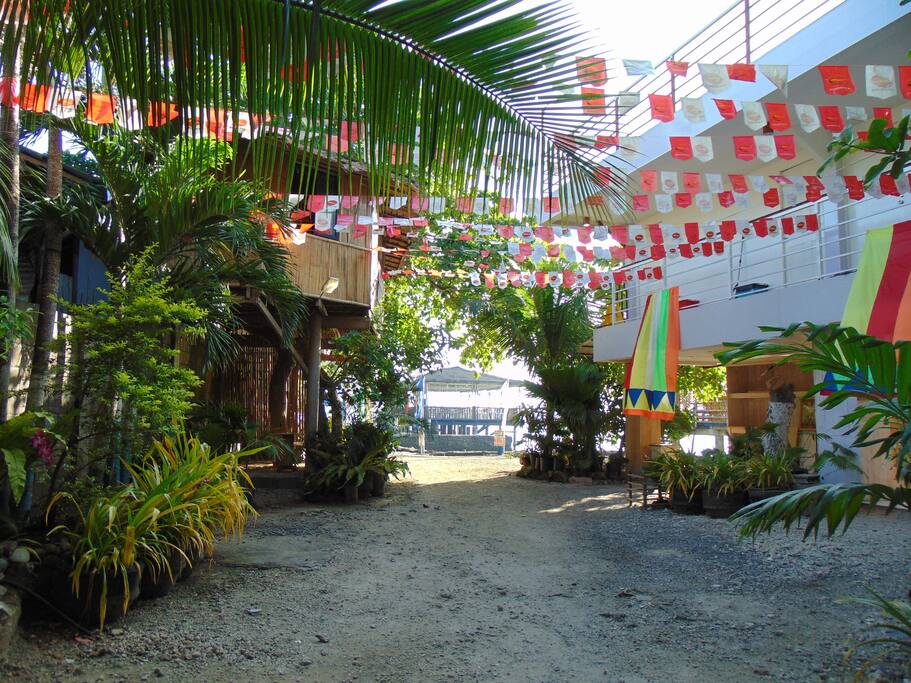 Through the resort