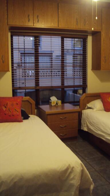 Twin beds in spare room